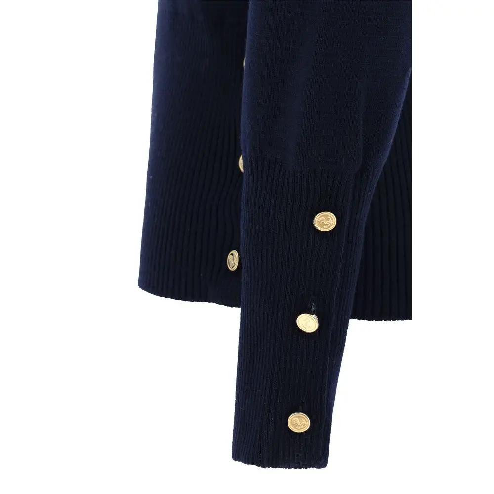 Thom Browne Blue Fleece Wool Sweatshirt