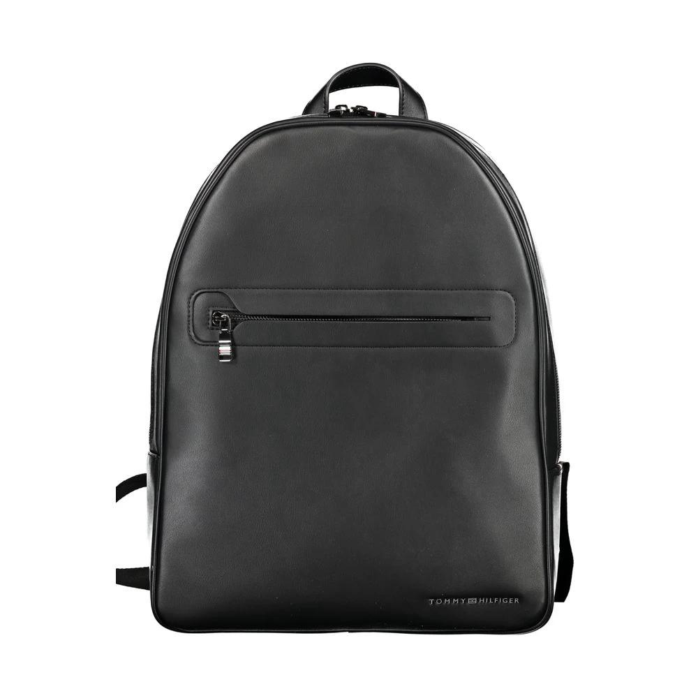 Tommy Hilfiger Nero Polyurethane Men Backpack by Tommy Hilfiger