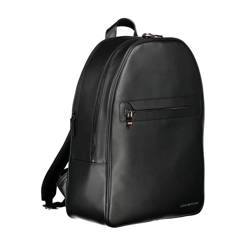Tommy Hilfiger Nero Polyurethane Men Backpack by Tommy Hilfiger