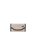 Loro Piana Beige Fabric And Leather Wallet by Loro Piana