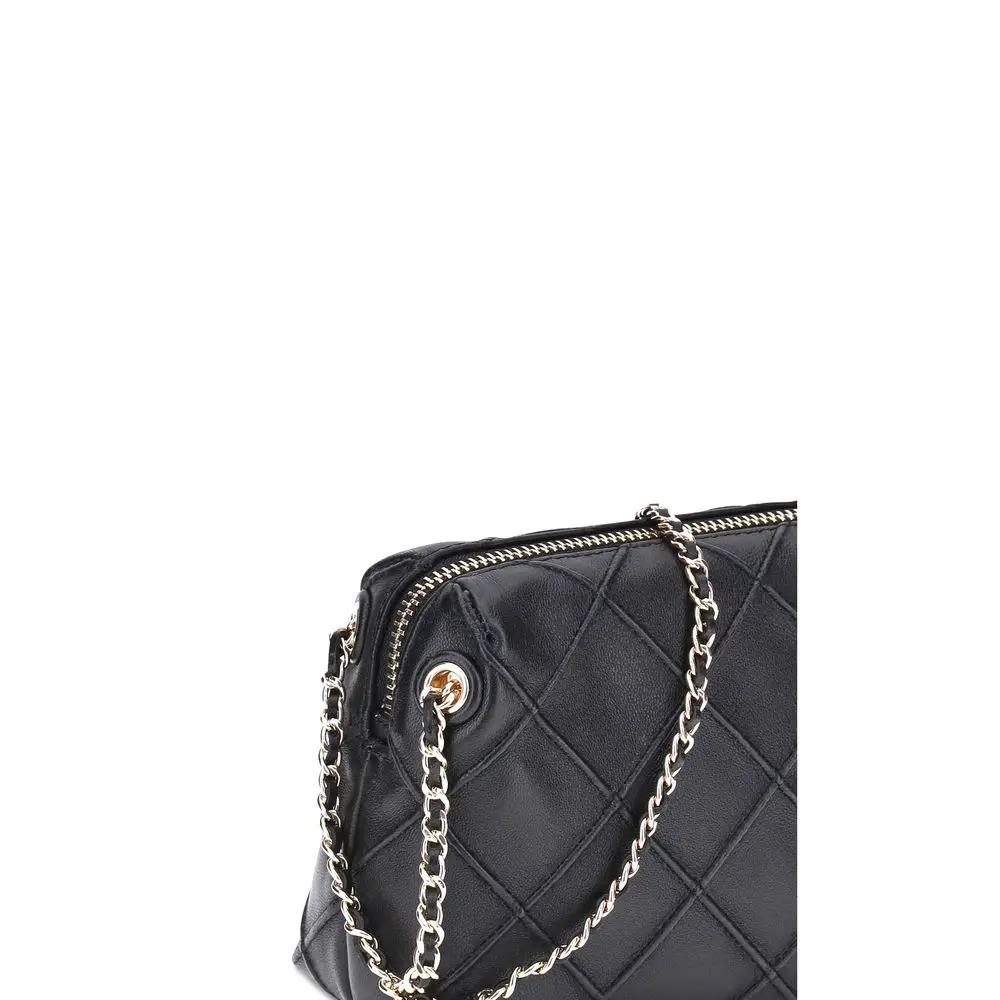 Tory Burch Black Calf Leather Bos Taurus Shoulder Bag