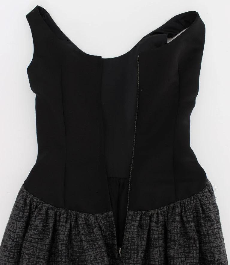 Dolce & Gabbana Black Gray Sheath Gown Full Length Dress by Dolce & Gabbana