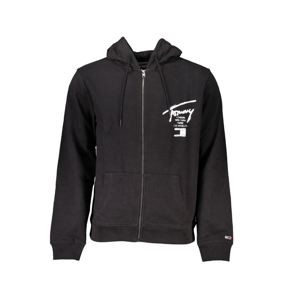 Sweat-shirt Tommy Hilfiger en coton noir pour homme