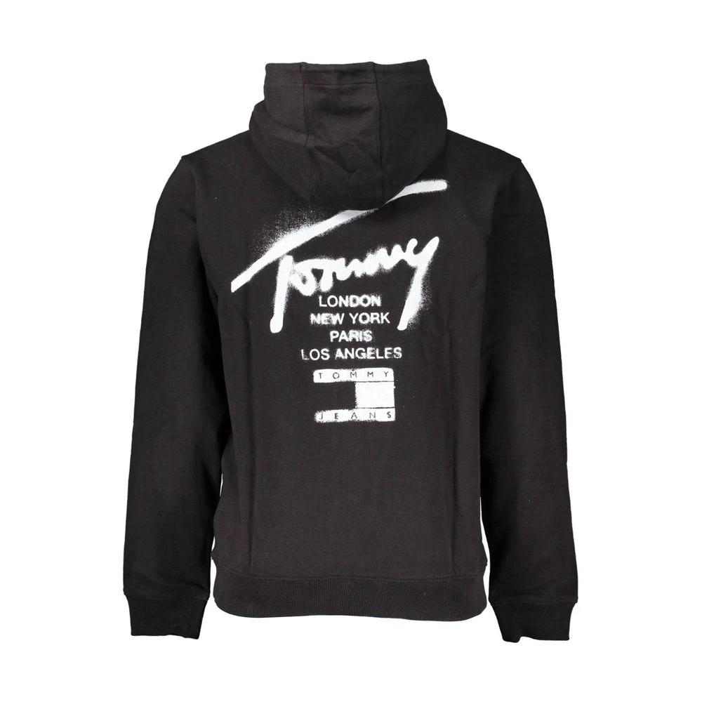 Sweat-shirt Tommy Hilfiger en coton noir pour homme