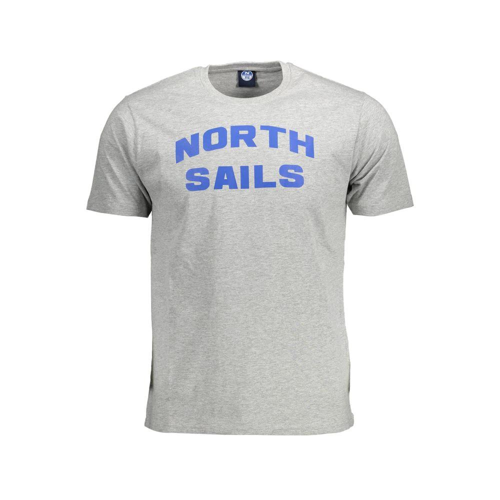 North Sails Grigio Cotton Men T-Shirt by North Sails