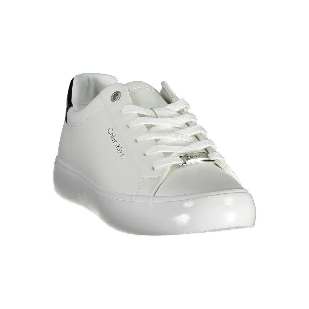 Calvin Klein Bianco Pelle Women Sneaker Calvin Klein
