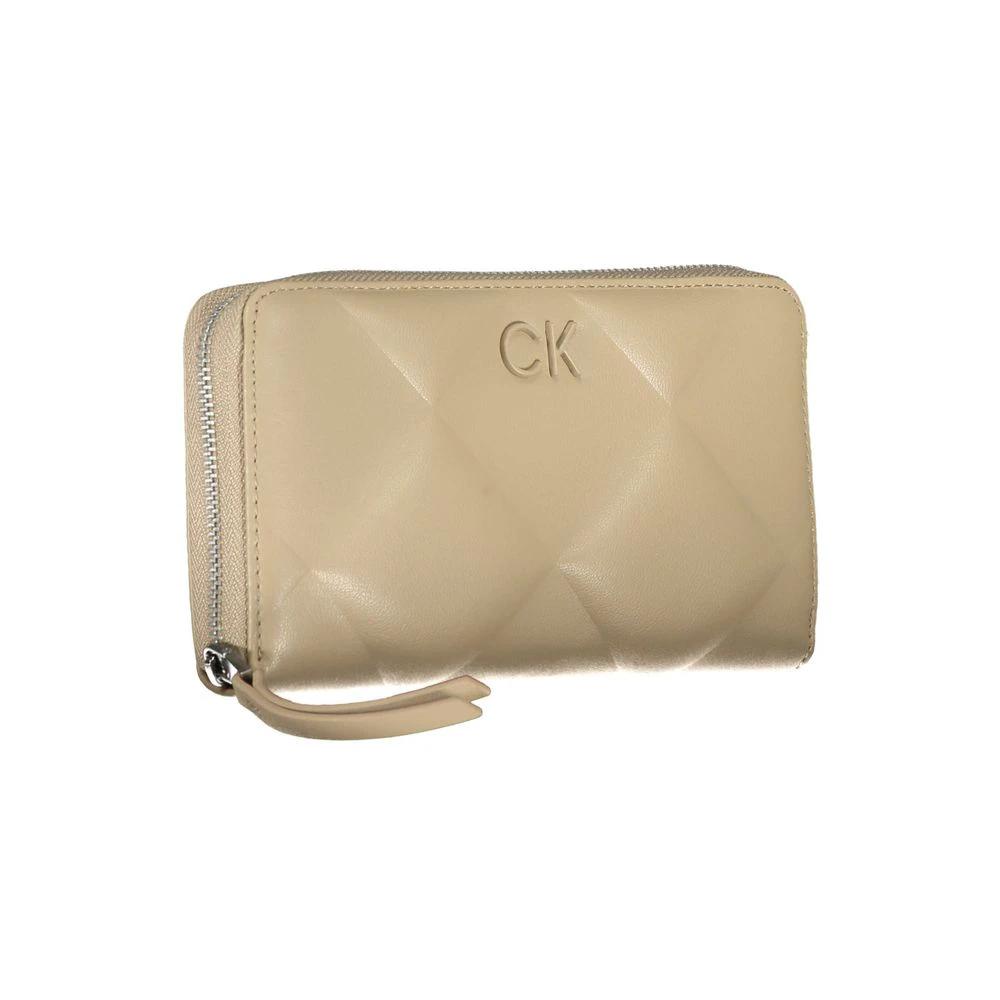 Calvin Klein Beige Polyester Women Wallet
