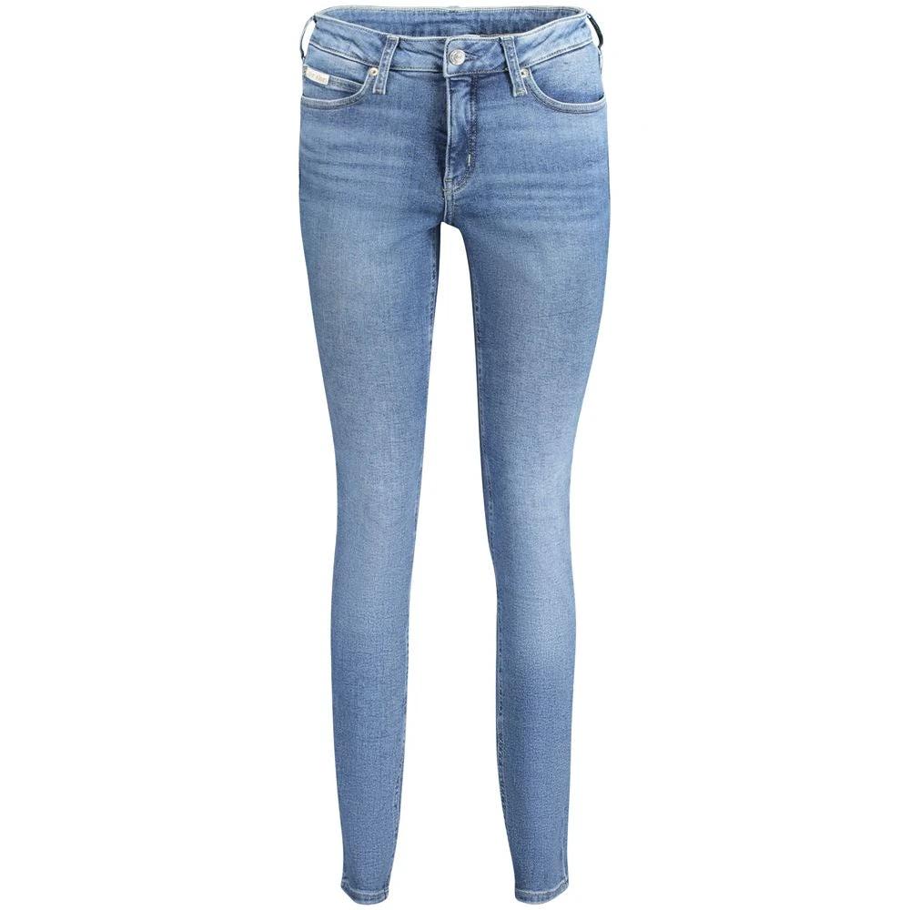 Calvin Klein Blu Cotton Women Jeans Calvin Klein