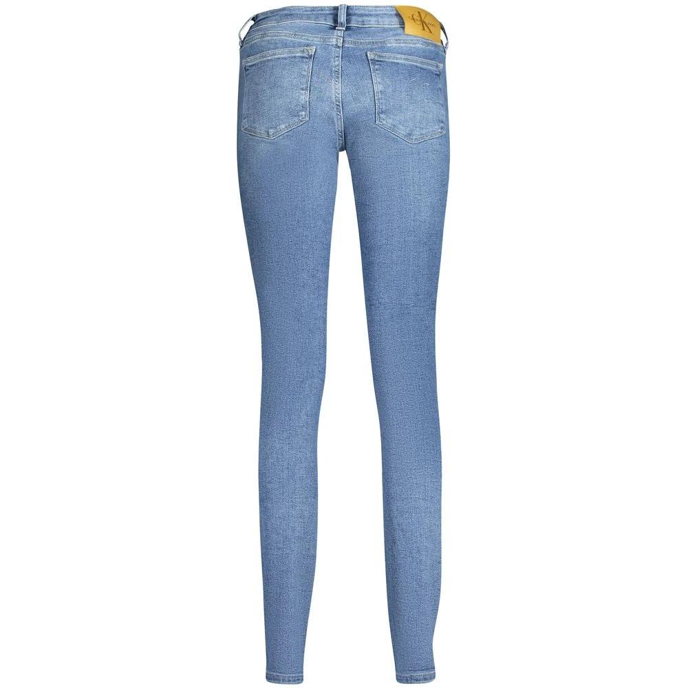 Calvin Klein Blu Cotton Women Jeans Calvin Klein
