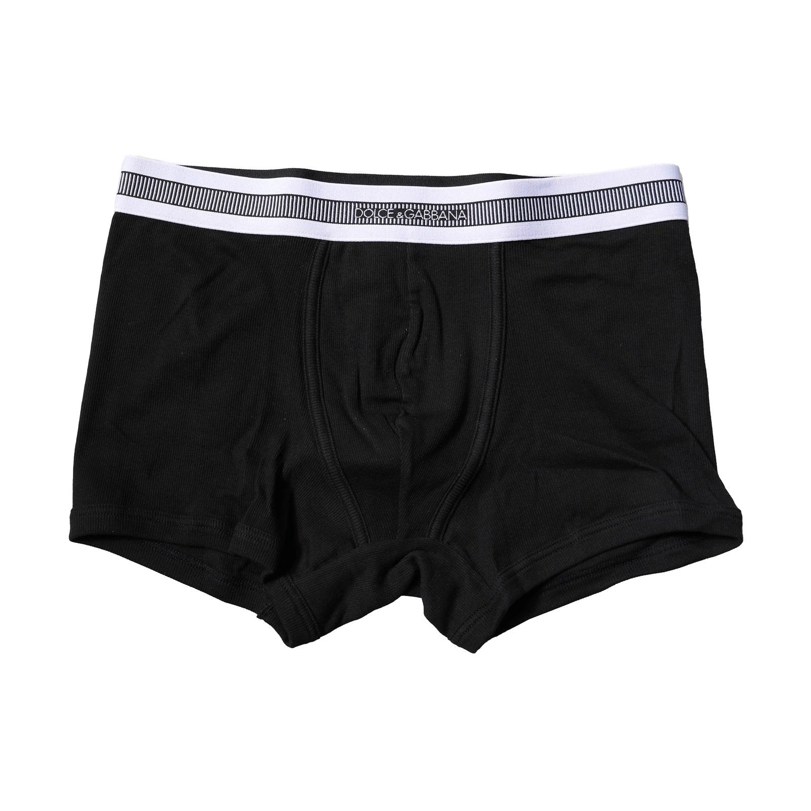Dolce & Gabbana Black Cotton Stretch Regular Boxer Underwear by Dolce & Gabbana
