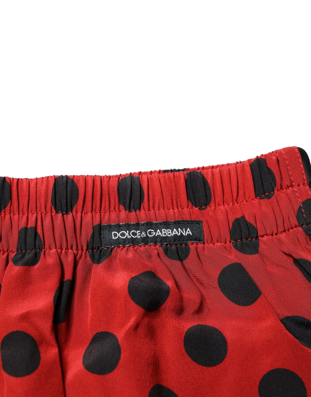 Dolce & Gabbana Red Silk Polka Dot Boxer Shorts Underwear by Dolce & Gabbana