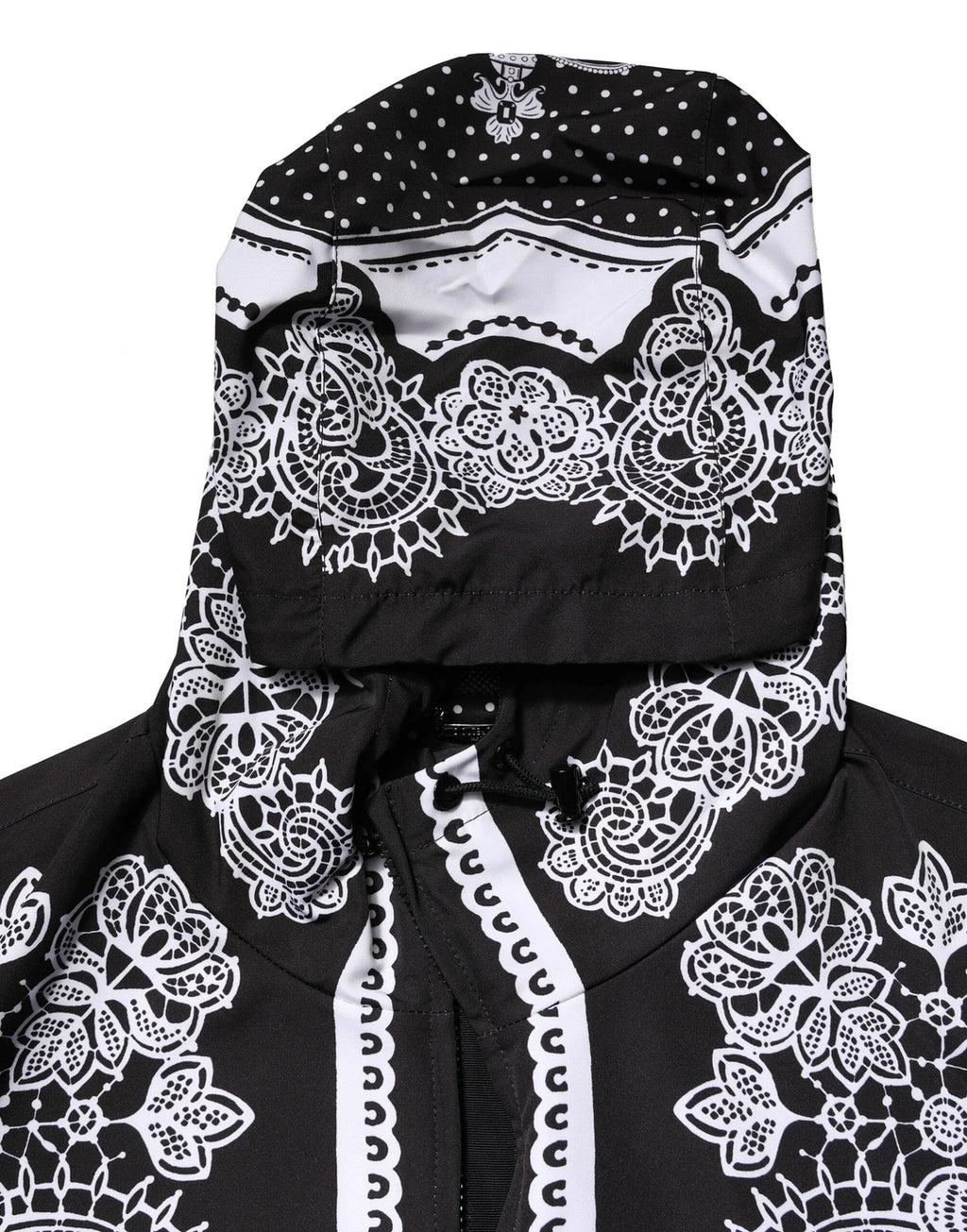 Dolce & Gabbana Black Bandana Print Hooded Bomber Jacket by Dolce & Gabbana