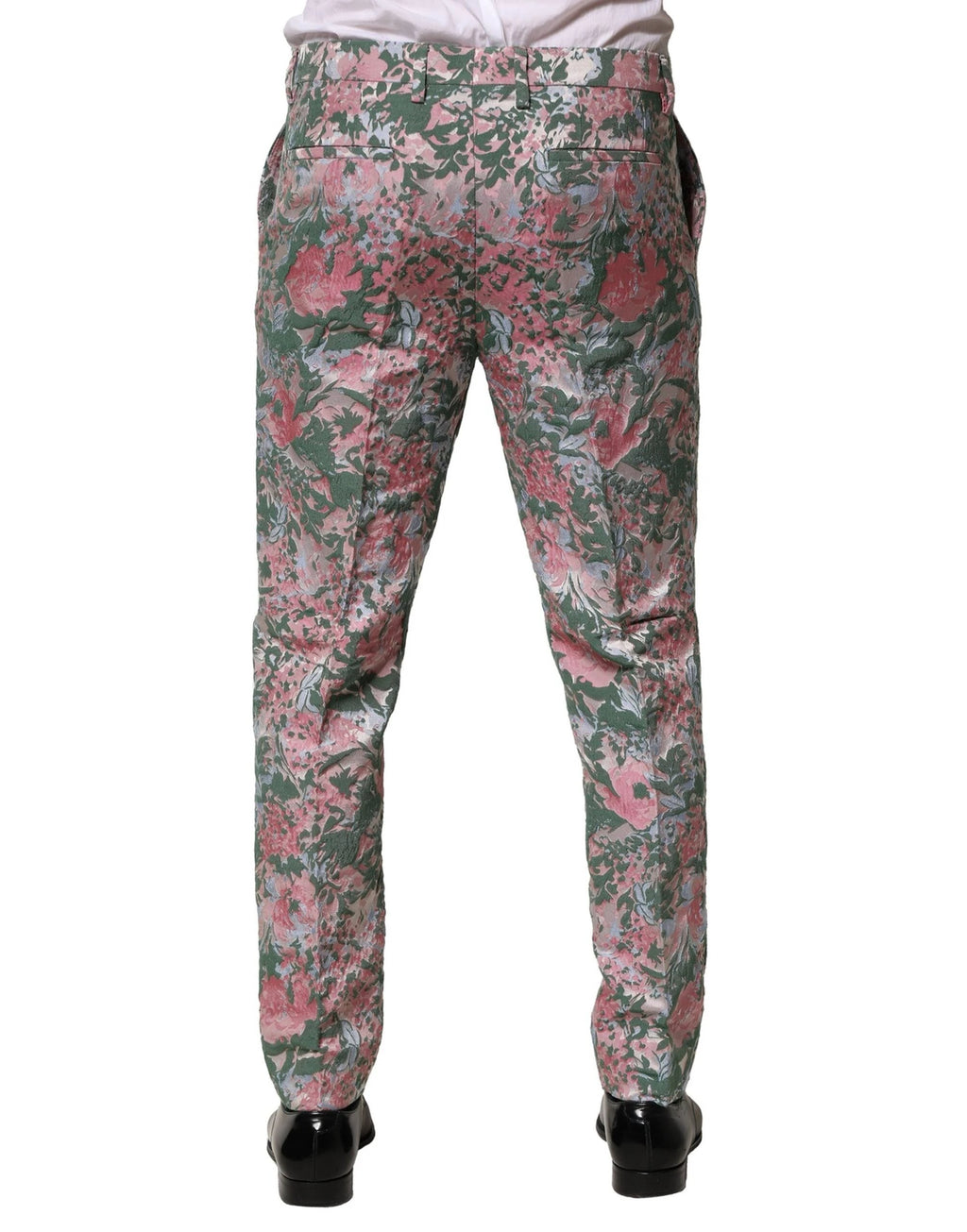 Dolce & Gabbana Multicolor Floral Jacquard Pants by Dolce & Gabbana