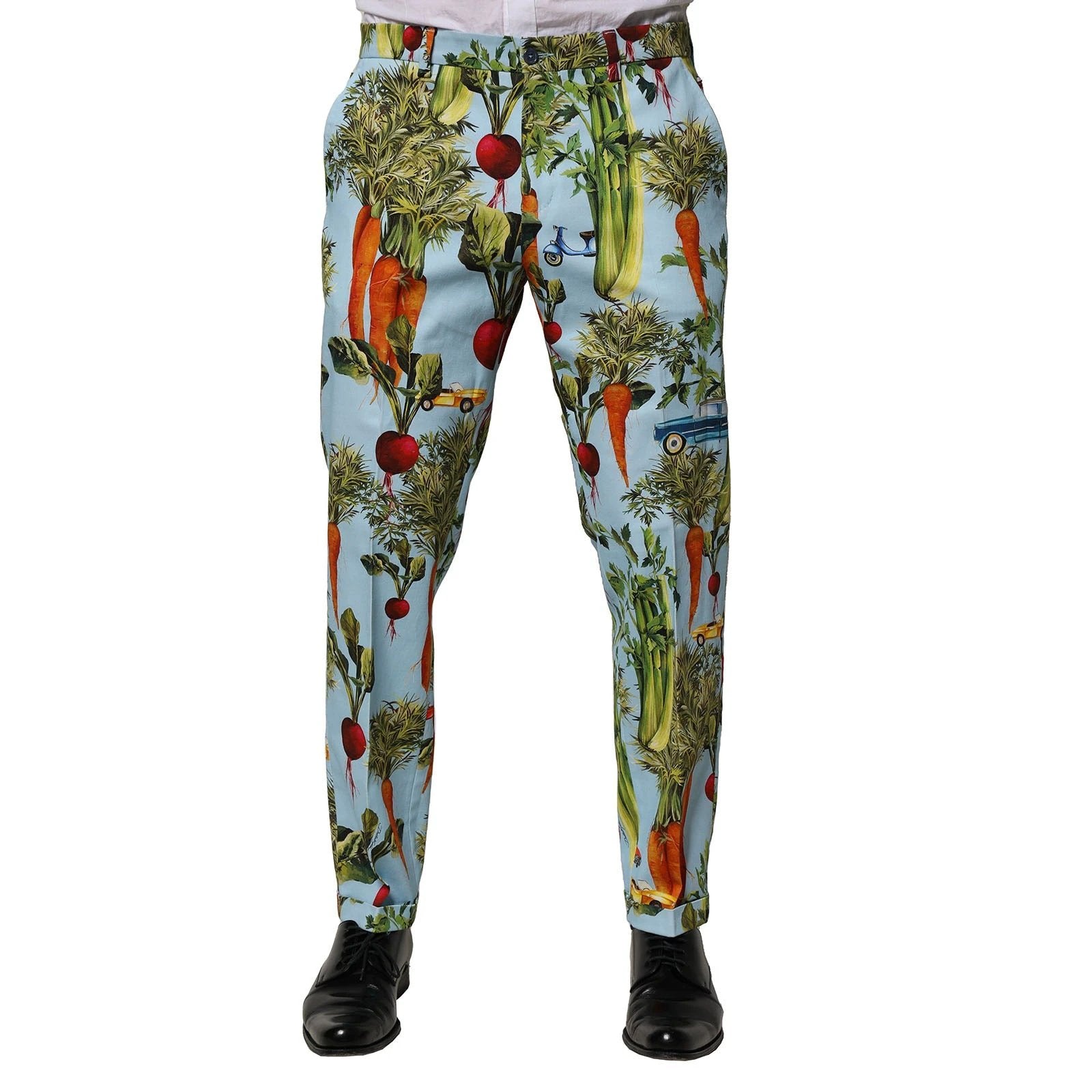 Dolce & Gabbana Multicolor Cotton Tapered Men Pants by Dolce & Gabbana