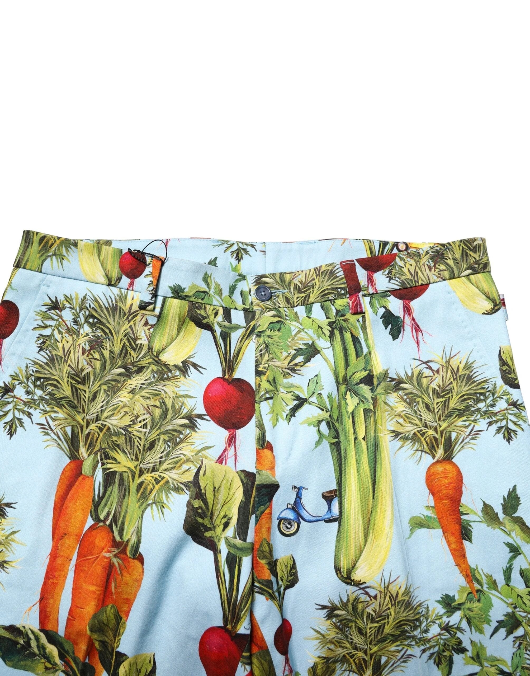 Dolce & Gabbana Multicolor Cotton Tapered Men Pants by Dolce & Gabbana