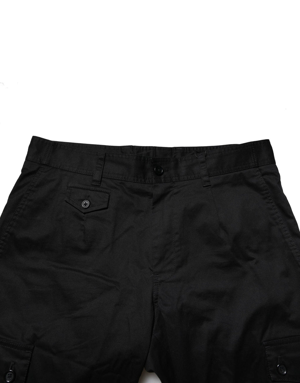 Dolce & Gabbana Black Cotton Dress Slim Formal Pants by Dolce & Gabbana