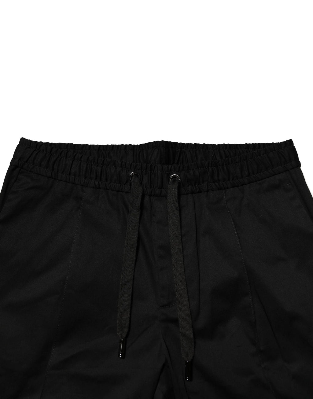 Dolce & Gabbana Black Cotton Mid Waist Jogger Pants by Dolce & Gabbana