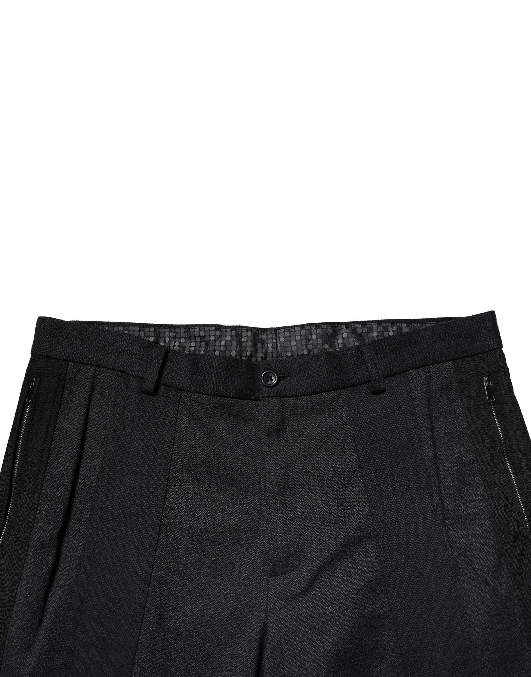 Dolce & Gabbana Black Cotton Dress Slim Formal Pants by Dolce & Gabbana