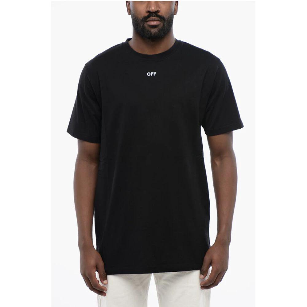 Off-White Black Cotton ARROW Crew-neck T-shirt by Off-White