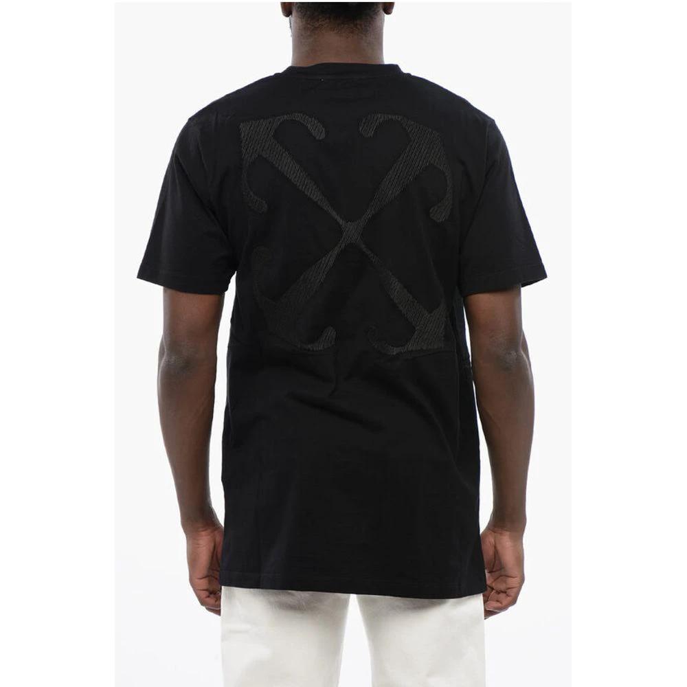 Off-White Black Cotton ARROW Crew-neck T-shirt by Off-White
