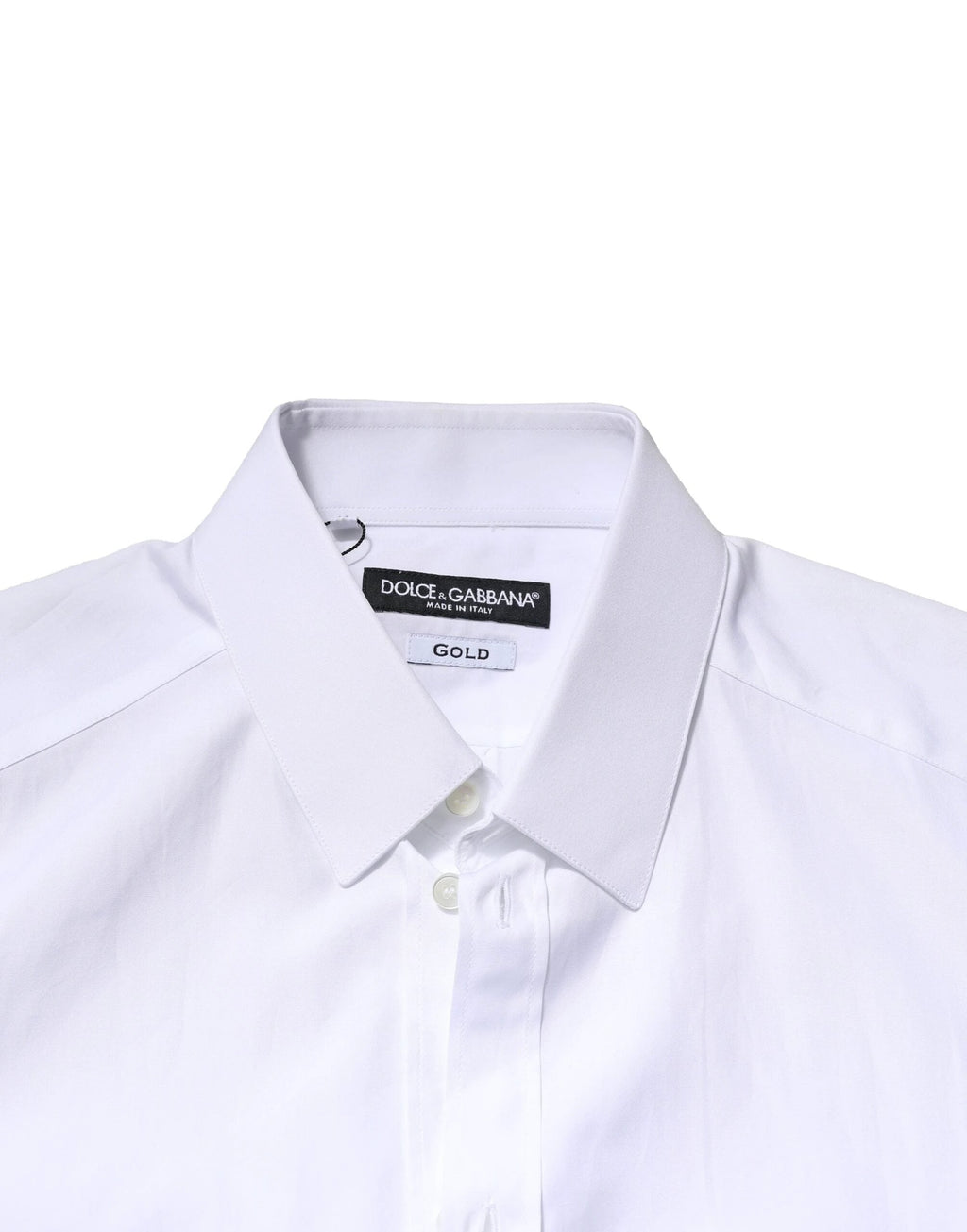 Dolce & Gabbana White GOLD Long Sleeves Men Dress Formal Shirt by Dolce & Gabbana