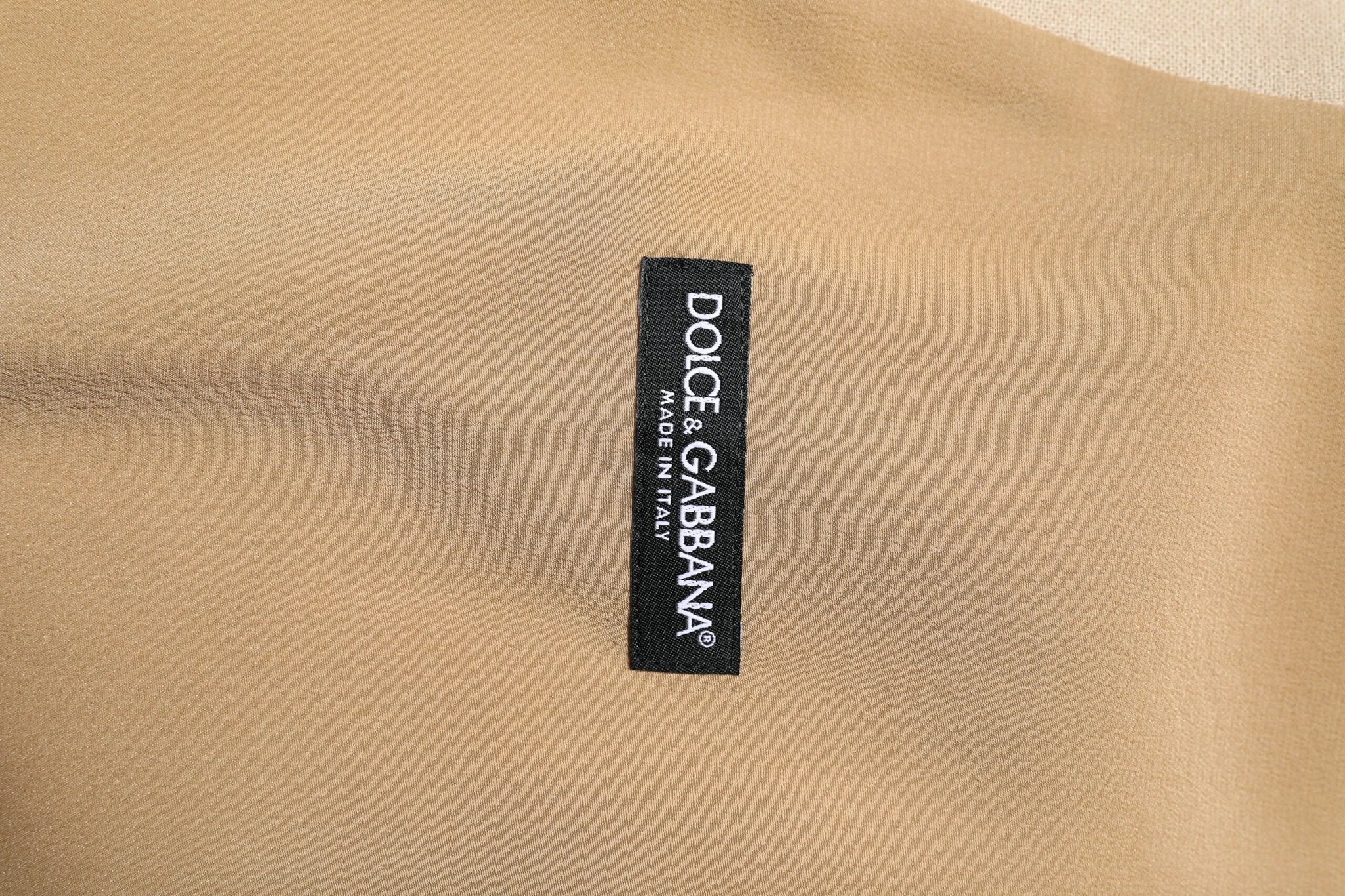 Dolce & Gabbana Beige Linen Dress Formal Men Waistcoat Vest by Dolce & Gabbana