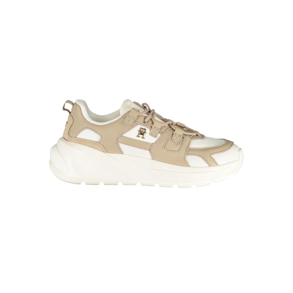 Tommy Hilfiger Bianco Polyurethane Women Sneaker