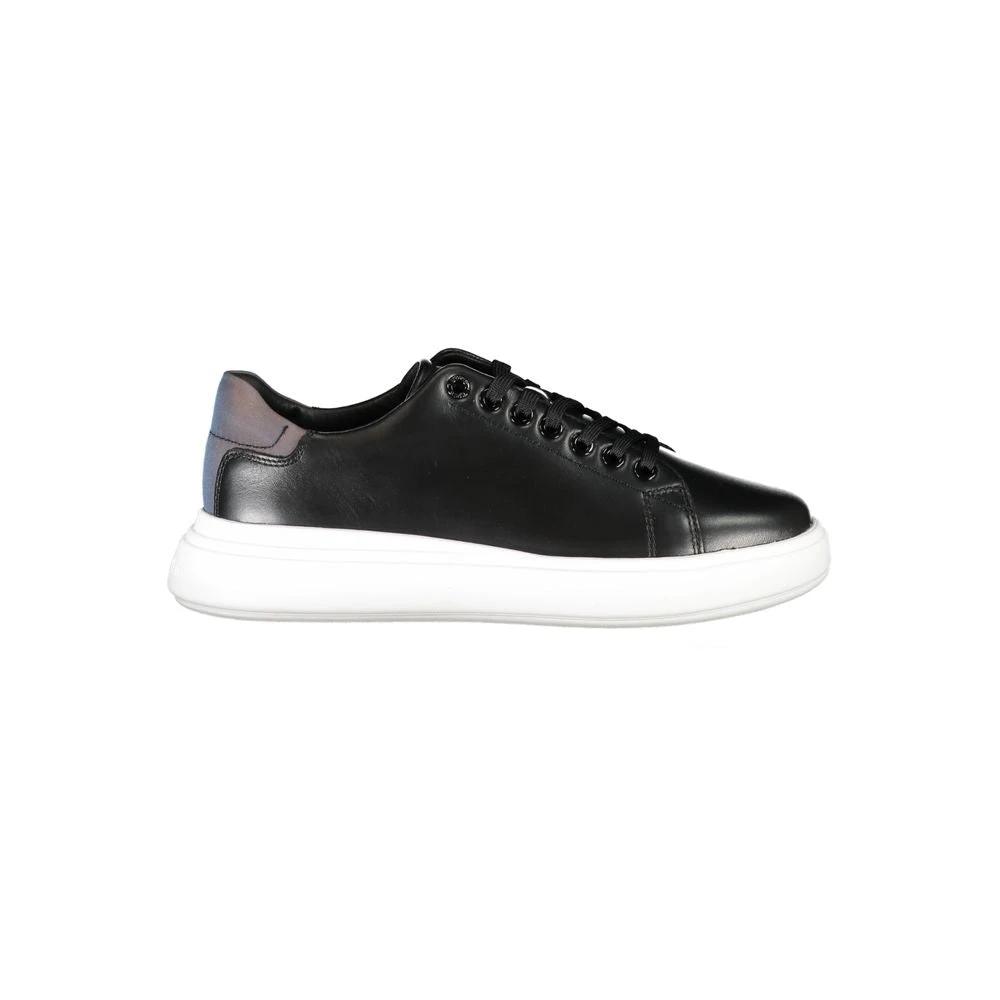 Calvin Klein Black Leather Women Sneaker Calvin Klein