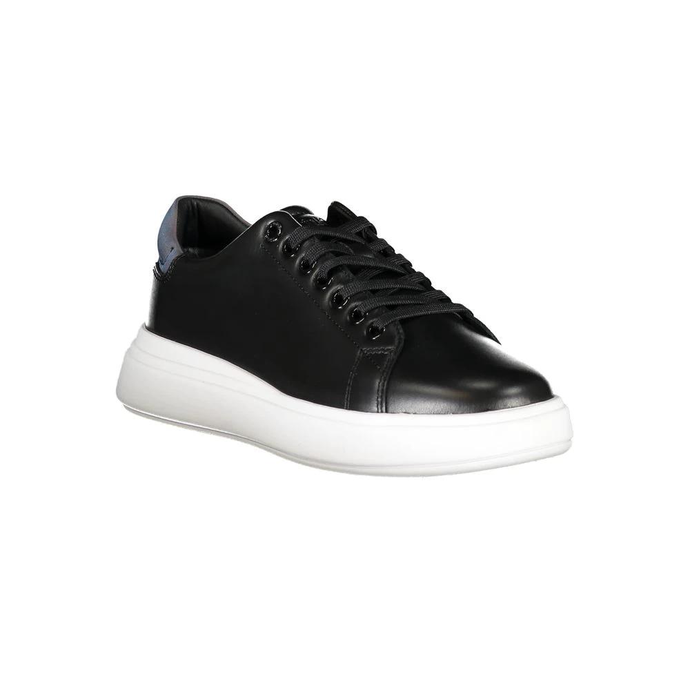 Calvin Klein Black Leather Women Sneaker Calvin Klein