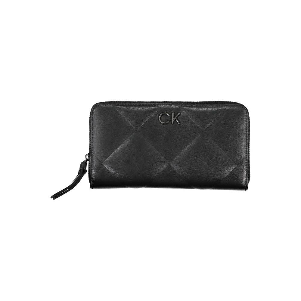 Portefeuille Calvin Klein noir en polyester pour femme