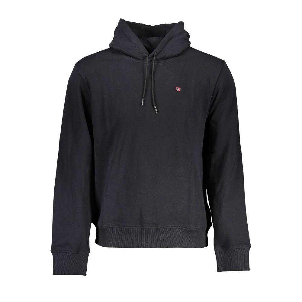Napapijri Black Cotton Men's Hoodie