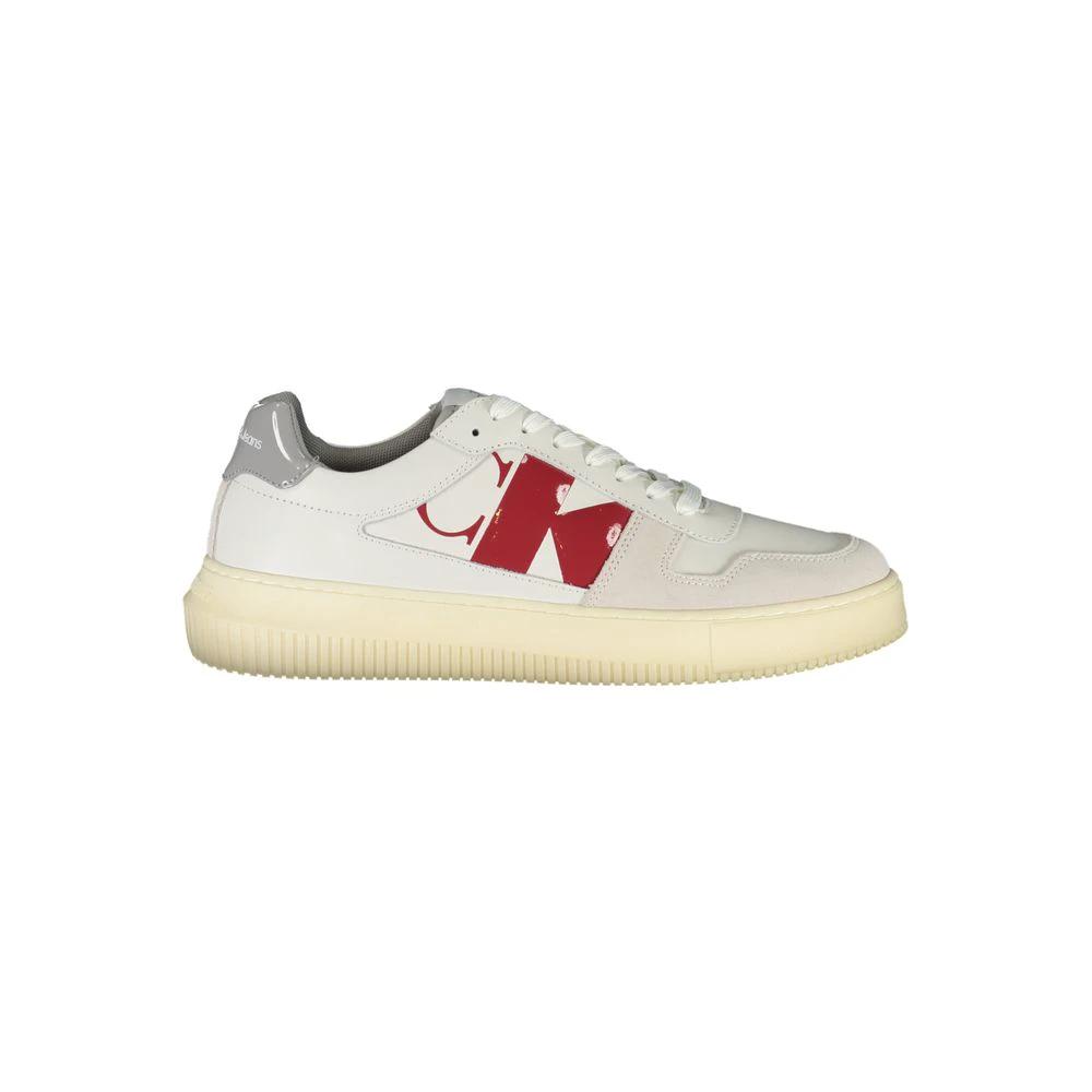 Calvin Klein Bianco Leather Men Sneaker Calvin Klein