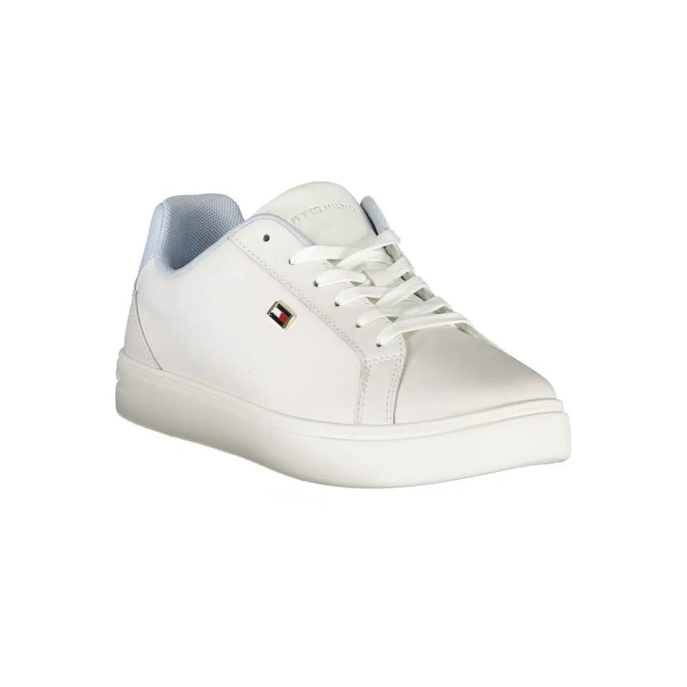 Tommy Hilfiger White Leather Women Sneaker