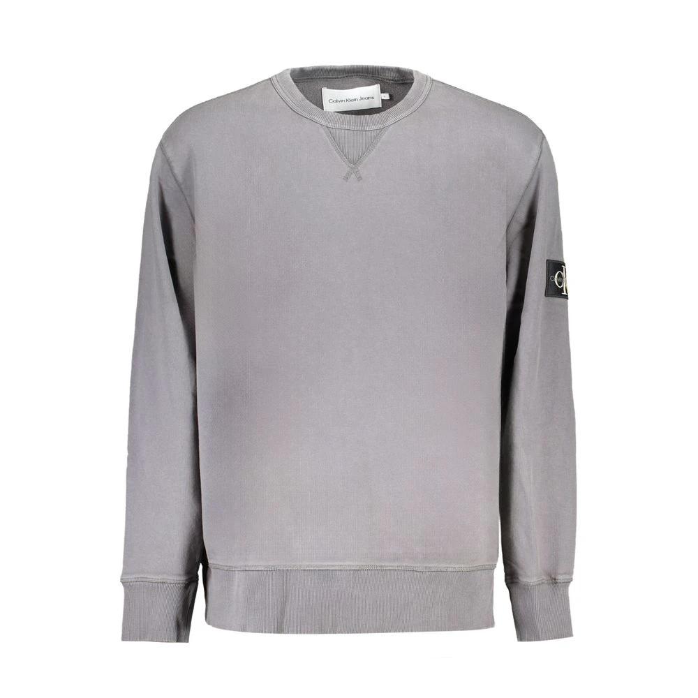 Calvin Klein Gray Cotton Men Sweater Calvin Klein