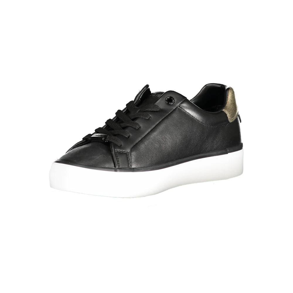 Baskets Calvin Klein en cuir noir pour femme