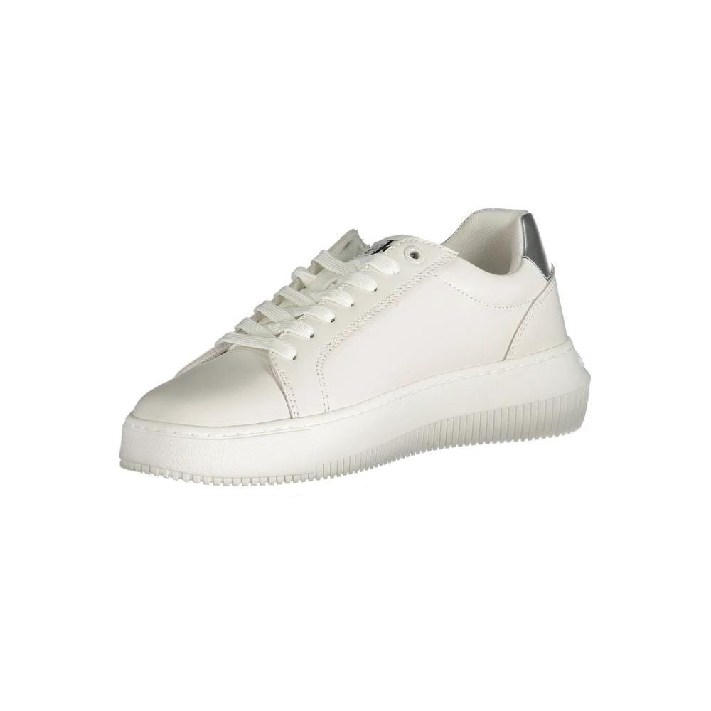 Calvin Klein Bianco Polyurethane Women Sneaker Calvin Klein