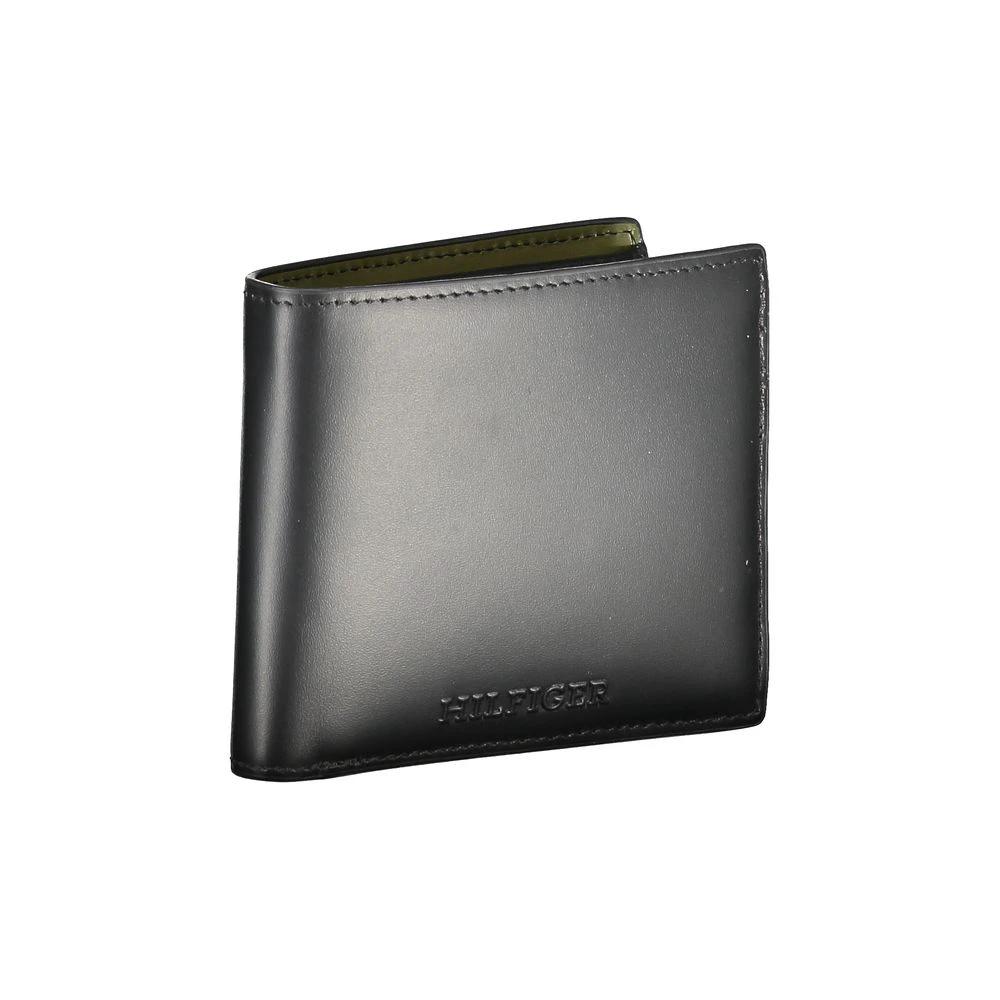 Tommy Hilfiger Black Leather Men's Wallet