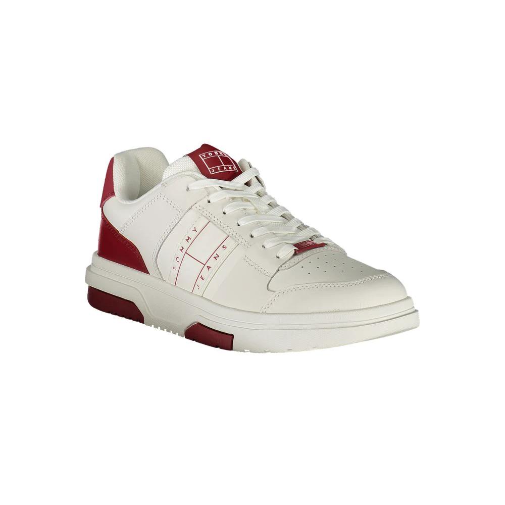 Tommy Hilfiger Red Polyurethane Men's Sneaker Tommy Hilfiger