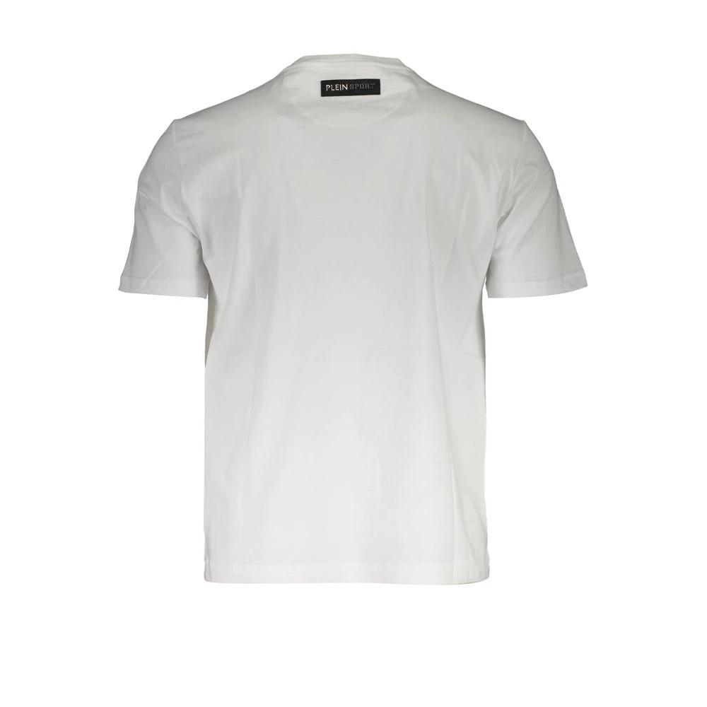 T-shirt homme Plein Sport blanc en coton