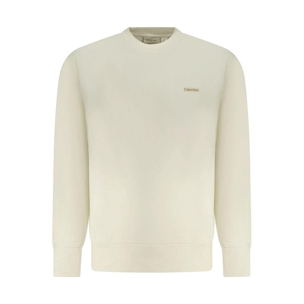 Calvin Klein Beige Cotton Men's Sweatshirt