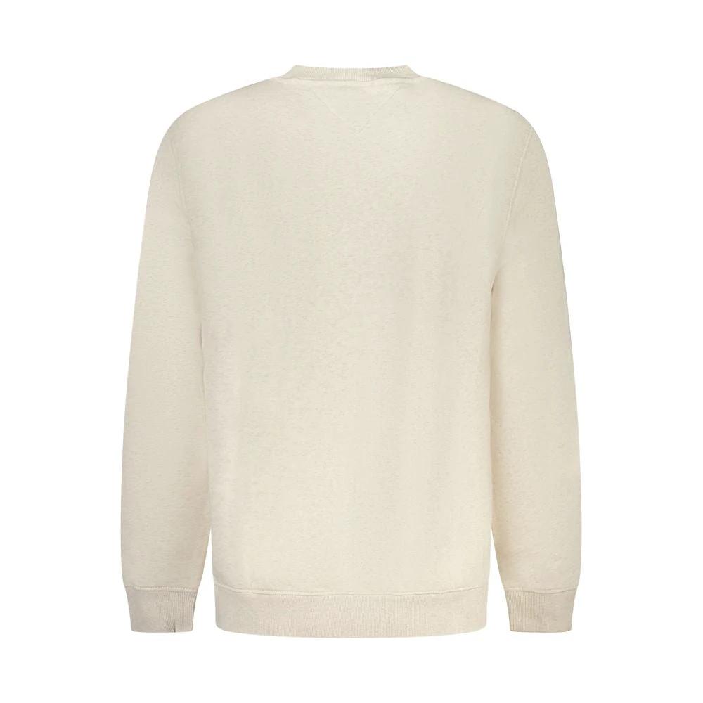 Tommy Hilfiger Beige Cotton Men Sweatshirt