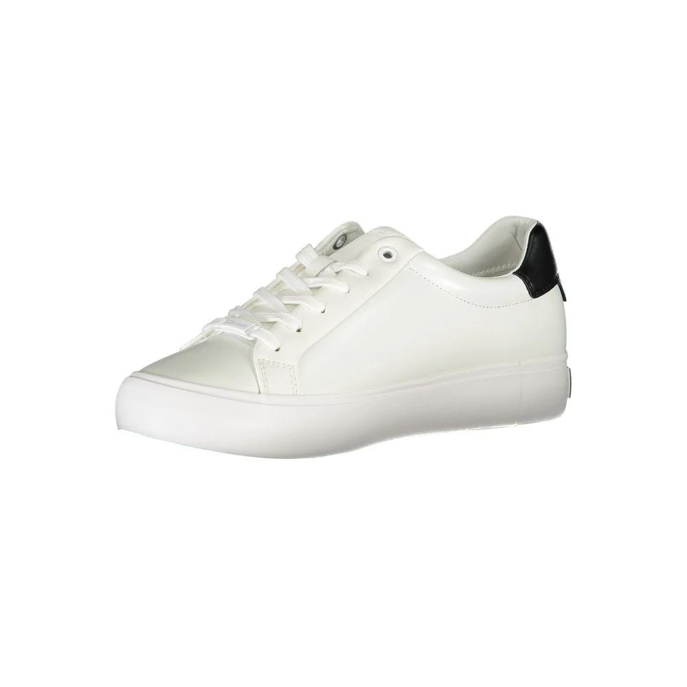 Baskets Calvin Klein en cuir blanc pour femme
