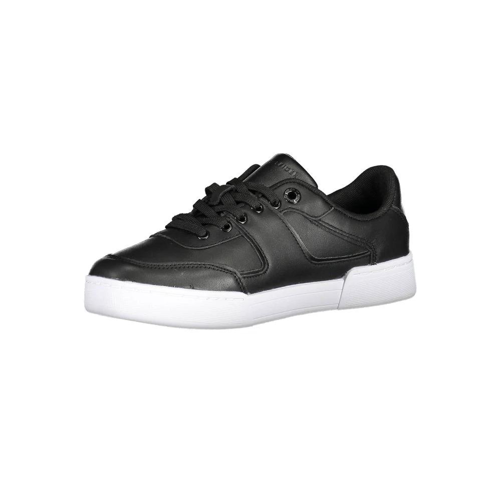 Tommy Hilfiger Black Polyester Women Sneaker Tommy Hilfiger