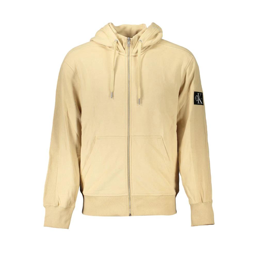 Calvin Klein Beige Cotton Men Sweater Calvin Klein