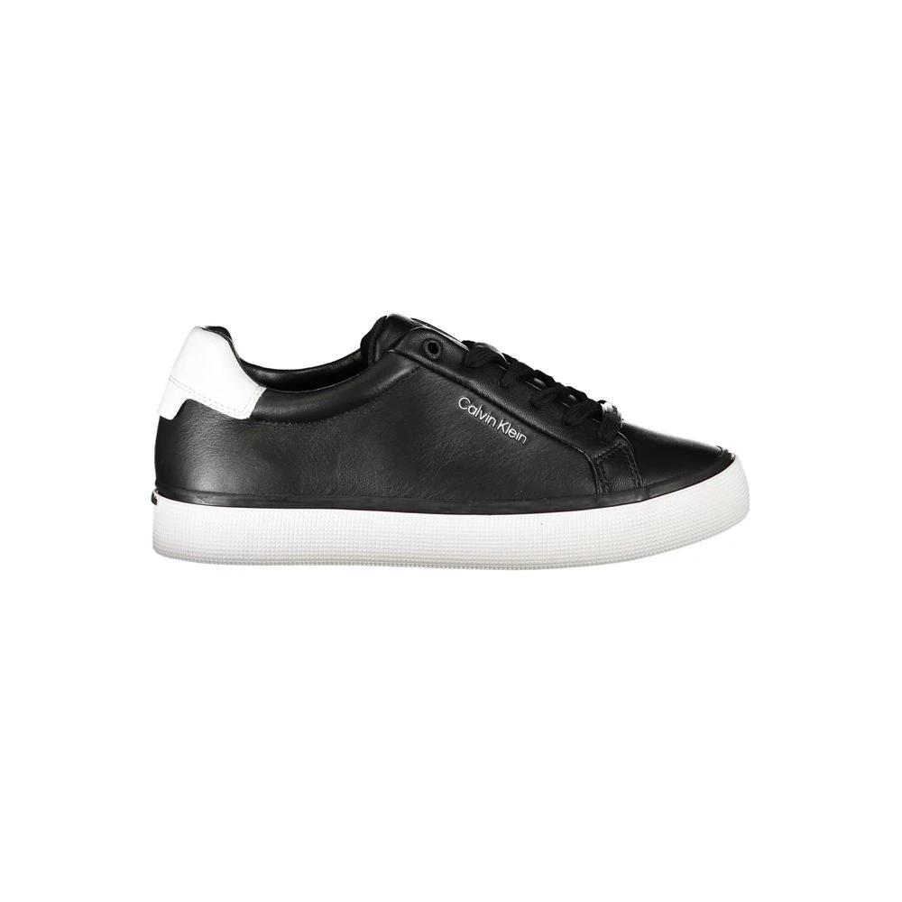 Baskets Calvin Klein en cuir noir pour femme