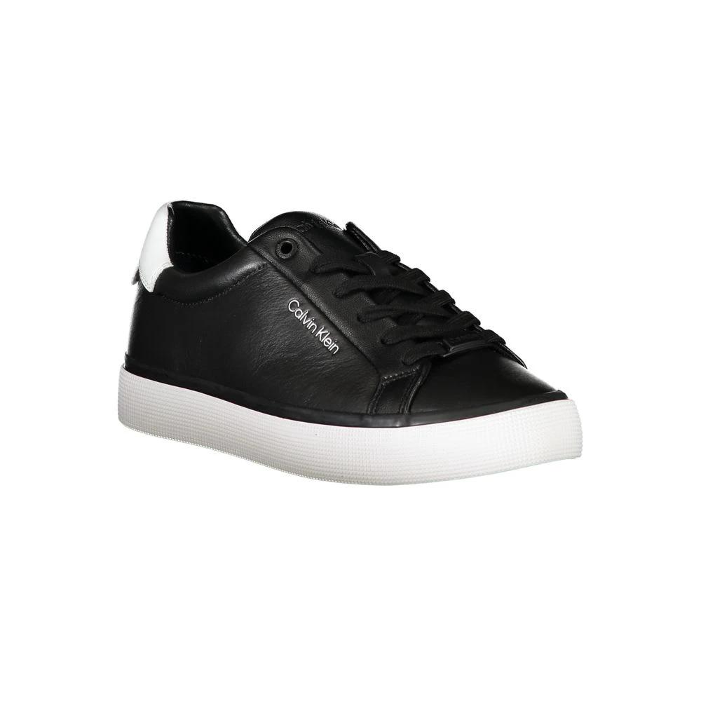 Baskets Calvin Klein en cuir noir pour femme