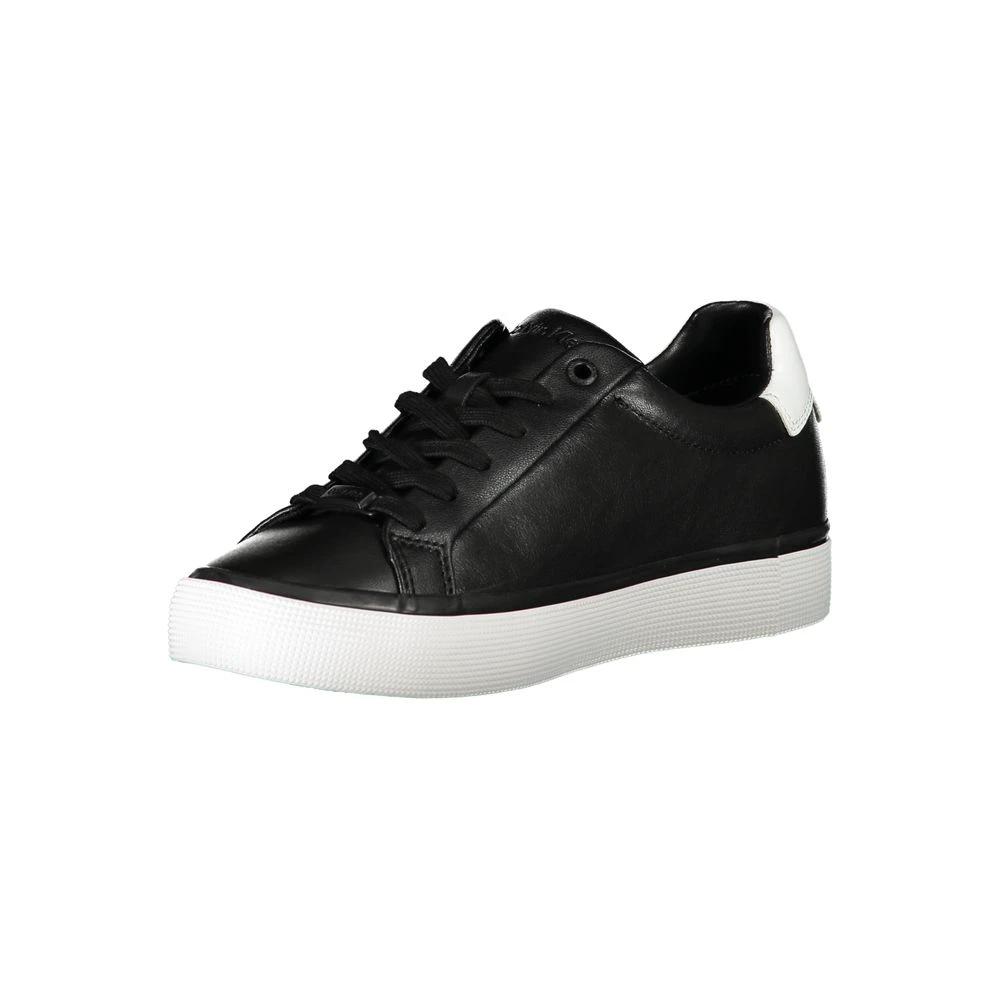 Baskets Calvin Klein en cuir noir pour femme