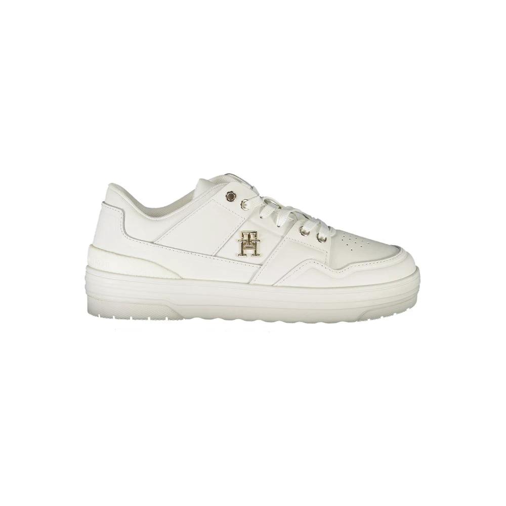 Tommy Hilfiger White Leather Women Sneaker Tommy Hilfiger