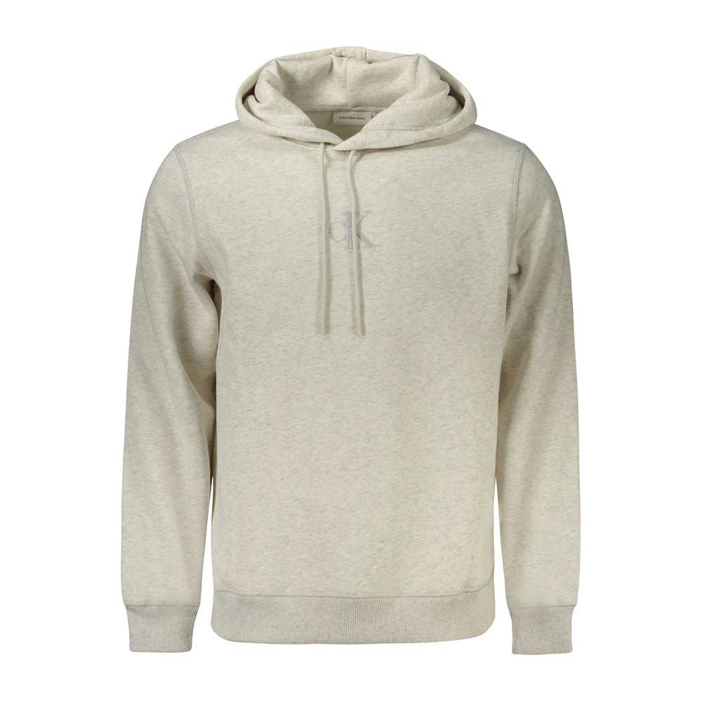 Calvin Klein Grigio Cotton Men's Hoodie