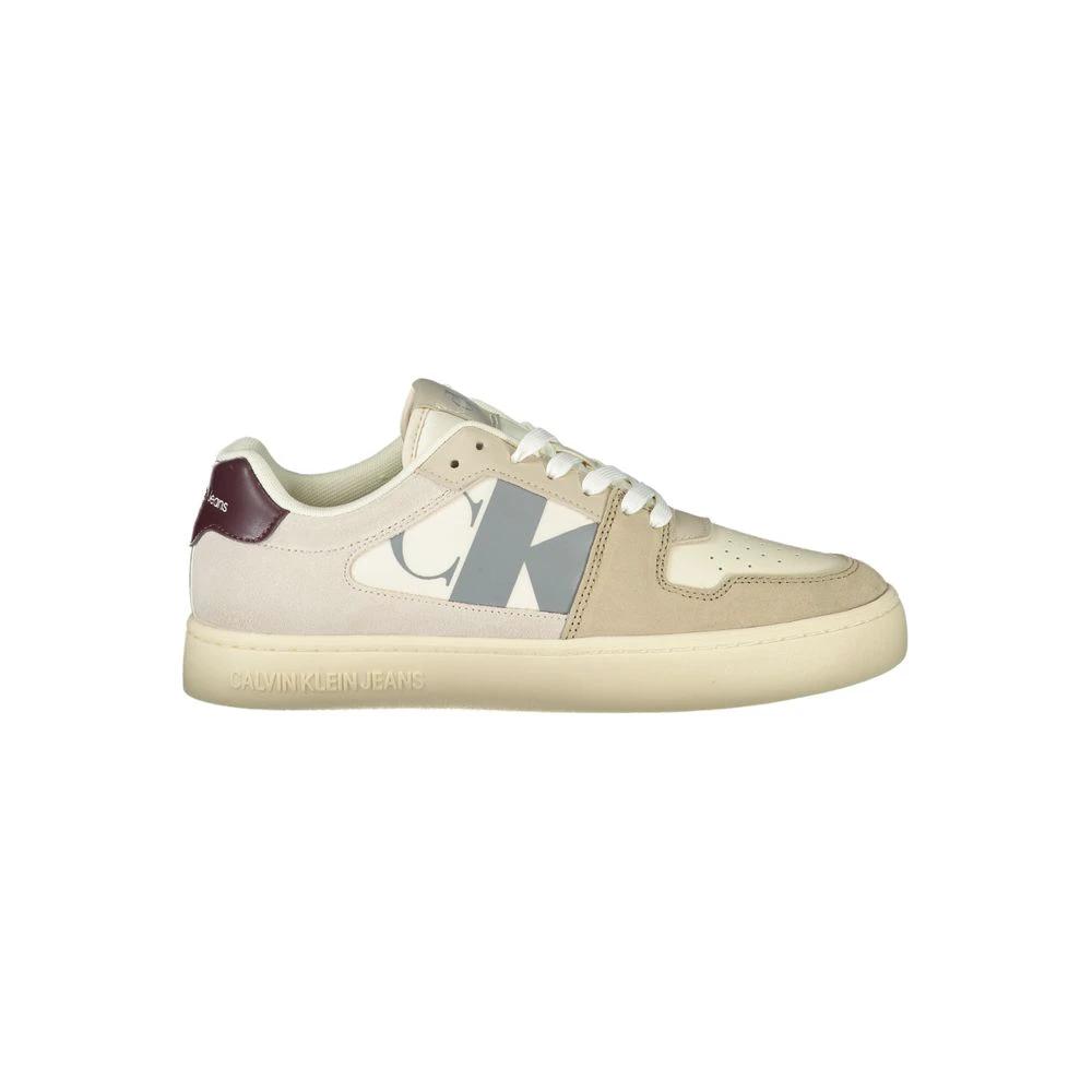 Calvin Klein Beige Polyurethane Men Sneaker Calvin Klein